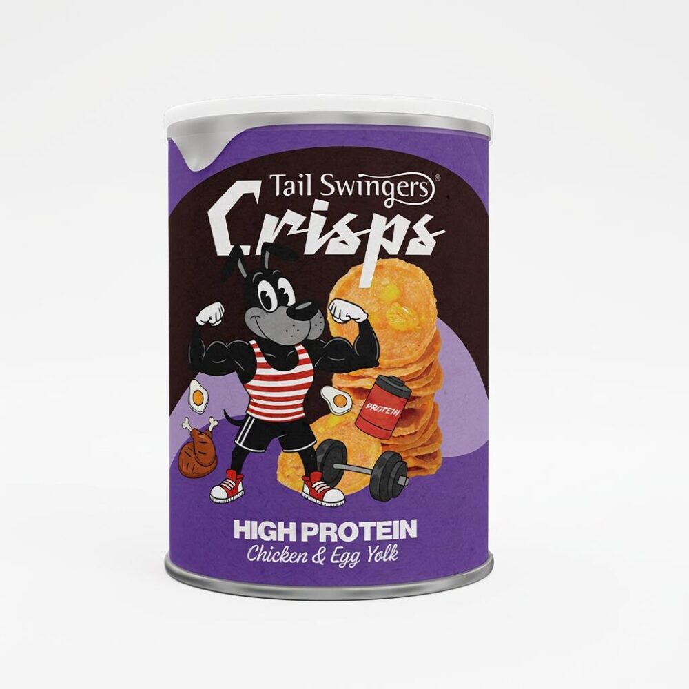 Tail Swingers Crisps High Protein με Κοτόπουλο & Κρόκο Αυγού 30gr
